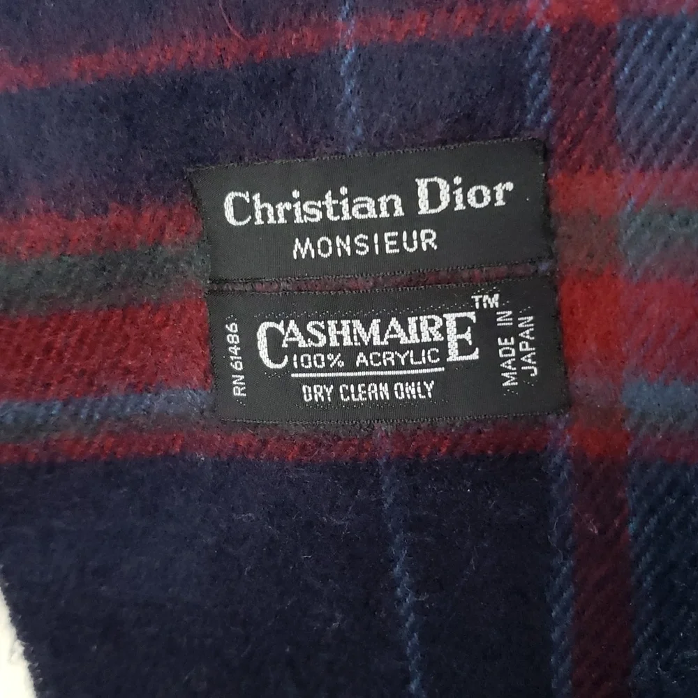 Dior Men's Scarf Christian  Monsieur Cashmaire 100% acrylic